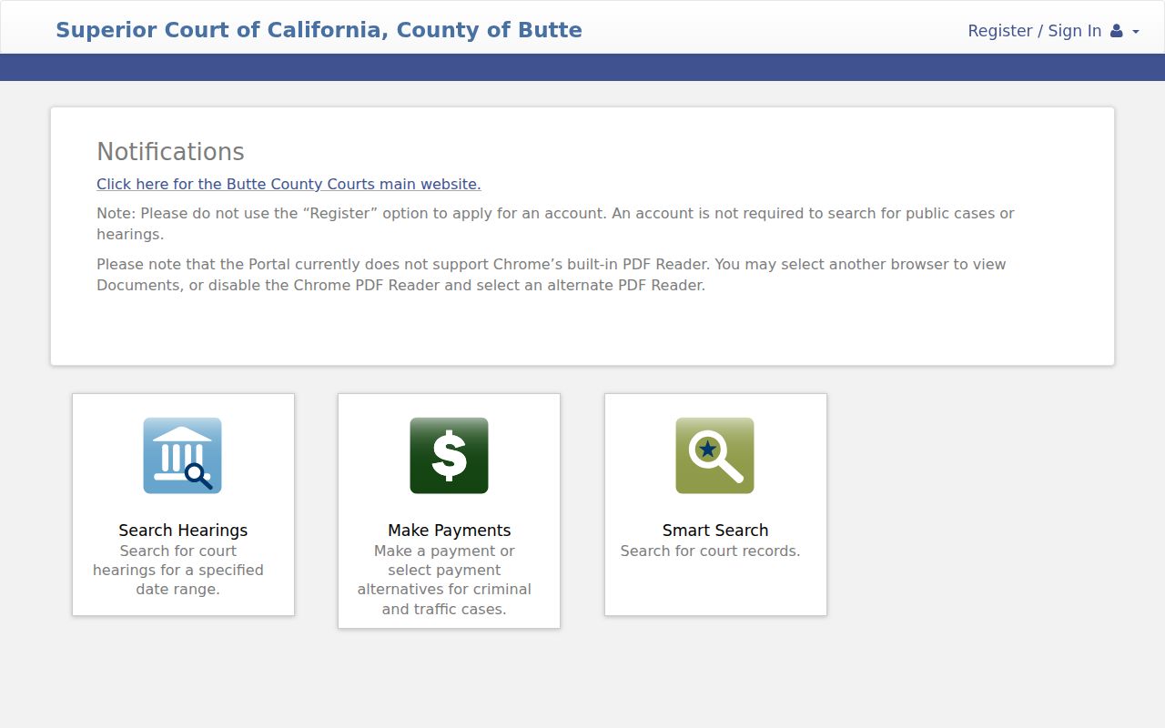 Butte County people search court Tyler portal